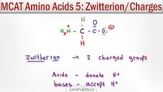 Zwitterion and Amino Acid Charge Given pH and pKa [upl. by Teeniv619]