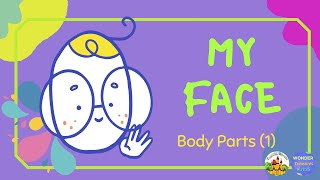 Body Parts 1  MY FACE  vocabulary function activity [upl. by Kayley409]