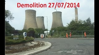 Didcot Power Station Demolition 27072014 [upl. by Fredenburg]