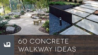 60 Concrete Walkway Ideas [upl. by Ahseyk]