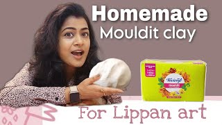 DIY Homemade Clay for Lippan art 🎨 [upl. by Trask]