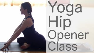 1 Hour Free Hatha Yoga Class Hip Openers and Fun Poses  Fightmaster Yoga Videos [upl. by Eceryt208]