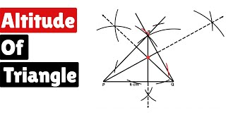 How to Draw Altitudes of a Triangle amp Orthocenter [upl. by Sylera]