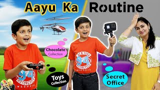 AAYU KA DAILY ROUTINE  Chocolate Collection  Secret Office Home tour Lifestyle Aayu and Pihu Show [upl. by Pomfrey]