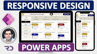 How to build Responsive Power Apps  Responsive Layouts Tabs Galleries amp Forms [upl. by Avron]