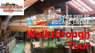 Six Flags Great Escape Lodge amp Indoor Waterpark Walkthrough Tour Lake George NY [upl. by Jake]