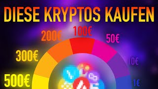 Die BESTEN Kryptos unter 1€ 10€ 50€ 100€ amp 500€ für 2023 [upl. by Irahcaz943]