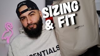 FEAR OF GOD ESSENTIALS HOODIE  Sizing amp Fit  How To Style [upl. by Alberta825]