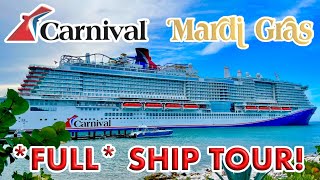 Carnival Mardi Gras FULL Ship Tour  Detailed DeckByDeck Walkthrough of New Carnival Cruise Ship [upl. by Gardell242]