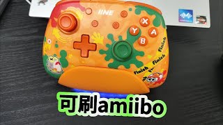 良值幻影switch手柄开箱评测，可以刷amiibo｜六轴体感｜2颗背键｜充电底座 [upl. by Noryk]