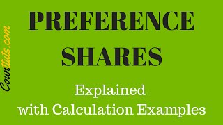 Preference Shares  Cost of preference shares Calculation Examples [upl. by Onra]