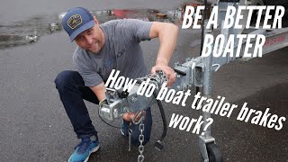 How Do Boat Surge Trailer Brakes Work [upl. by Arahsak]