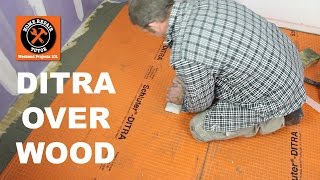 Schluter®DITRA Over Wood in a Bathroom Part 1  by Home Repair Tutor [upl. by Mercorr]