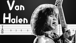 Eruption  Van Halen Guitar Tutorial Guitar Tabs Guitar Lesson [upl. by Neroc]