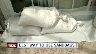 Best ways to use sandbags ahead of Hurricane Irma [upl. by Atinnek]