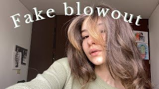 Fake Blowout Tutorial Con Plancha  Cepillado 90â€™s [upl. by Alekehs]