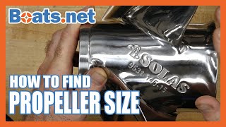 How to Find the Size of a Boat Prop  How to Identify Prop Size  Prop Diameter and Pitch [upl. by Cacka]