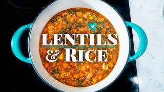 Lentils and Rice Recipe Easy  Lentil Stew [upl. by Eeleimaj956]