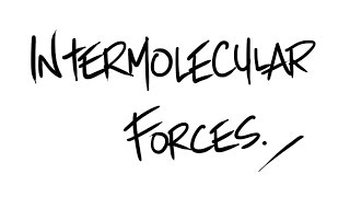 AQA ALevel Chemistry  Intermolecular Forces [upl. by Hortense957]