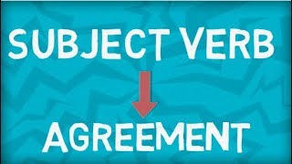 Subject Verb Agreement  Basic Rules [upl. by Aivirt]