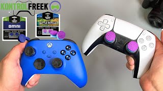 Unboxing amp Applying Kontrol Freeks On PS5 amp Xbox Series X Controllers 🎮 [upl. by Secnarfyram]