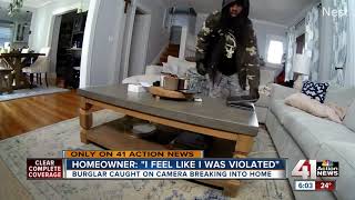 Burglar caught on camera breaking into home [upl. by Eylloh146]