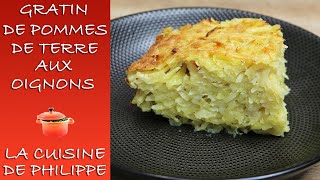 Gratin de pommes de terre aux oignons [upl. by Onitnas]