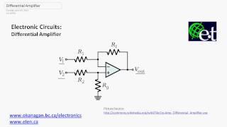 Operational Amplifiers  Differential Amplifiers [upl. by Nonnair593]