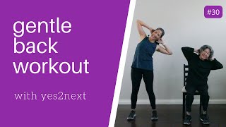 GENTLE BACK WORKOUT  Seniors Beginners [upl. by Matti952]