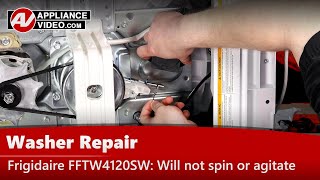 Frigidaire Washer Repair  Will Not Agitate Will Not Spin  Retractor [upl. by Erdnaet]