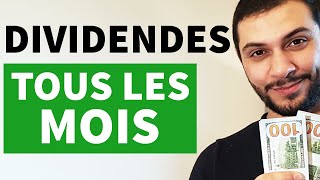 Les 7 meilleures actions à dividende MENSUEL [upl. by Nosle]