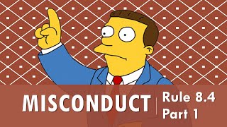 Model Rule 84 pt1  Lawyer Misconduct [upl. by Innob]