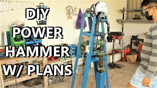 Building a DIY Power Hammer Machine quotWITH PLANSquot [upl. by Aneert253]