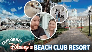 From Ship to Shore Disembarking the Disney Wish and DISNEYS BEACH CLUB RESORT amp ROOM TOUR [upl. by Enaujed665]