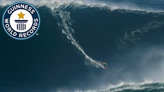 Largest wave surfed  Guinness World Records [upl. by Ylellan]