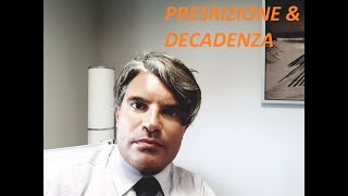 Prescrizione e decadenza [upl. by Tempest]