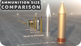 Ammunition Size Comparison 3D [upl. by Ikuy]