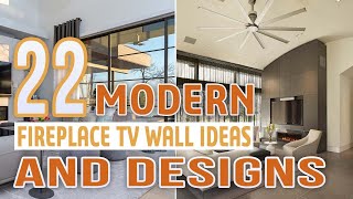 22 Modern Fireplace TV Wall Ideas and Designs [upl. by Earle619]