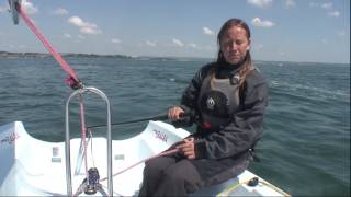 How to Sail  Your first sail in a 2 person sailboat [upl. by Serrell]