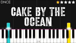 DNCE  Cake By The Ocean  EASY Piano Tutorial [upl. by Bar]