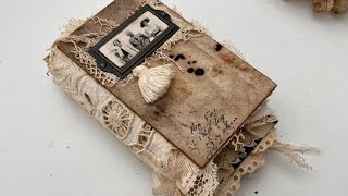 VINTAGE JUNK JOURNAL flip through [upl. by Nnylirehs]