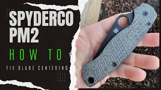 Spyderco Paramilitary 2 Scales plus how to fix blade centering [upl. by Peyter]