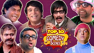 Top 10 Bollywood Comedy Scenes  Akshay Kumar  Paresh Rawal  Johnny Lever  Rajpal Yadav [upl. by Eisdnyl668]