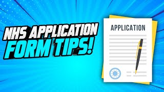 NHS APPLICATION FORM TIPS How to write a WINNING NHS Job Application Form SAMPLE INCLUDED [upl. by Azilem]