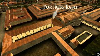 Animation of ancient Roman Fort in Caerleon Wales [upl. by Ahsilahk]