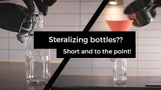 How to sterilize glass bottlesIn 1 minute [upl. by Aikimat]