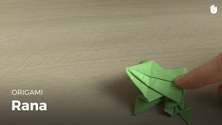 Hacer una rana de papel  Origami [upl. by Robinson]