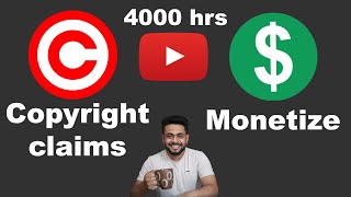 Does copyright claim affect YouTube channel monetization Hindi [upl. by Redlac527]