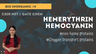 Hemerythrin  hemocyanin  structure and functions  Chemicos academy [upl. by Llekram386]