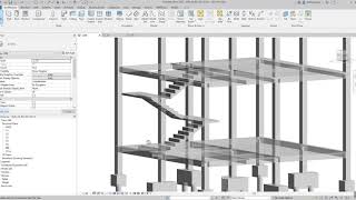 How to Model Stair in Revit Structure [upl. by Ellinnet340]